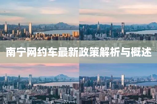 南寧網(wǎng)約車最新政策解析與概述