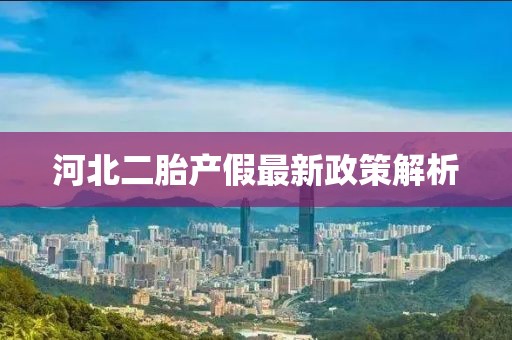 河北二胎產(chǎn)假最新政策解析