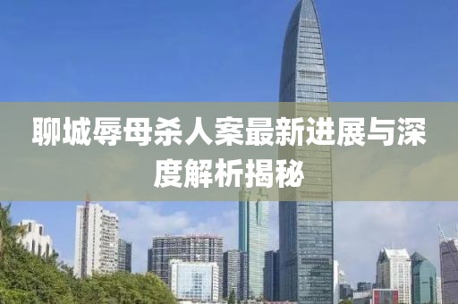 聊城辱母殺人案最新進(jìn)展與深度解析揭秘