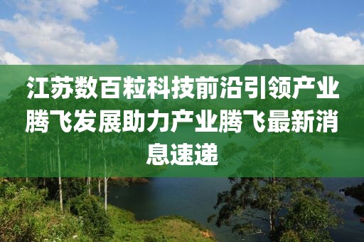 江蘇數(shù)百粒科技前沿引領(lǐng)產(chǎn)業(yè)騰飛發(fā)展助力產(chǎn)業(yè)騰飛最新消息速遞
