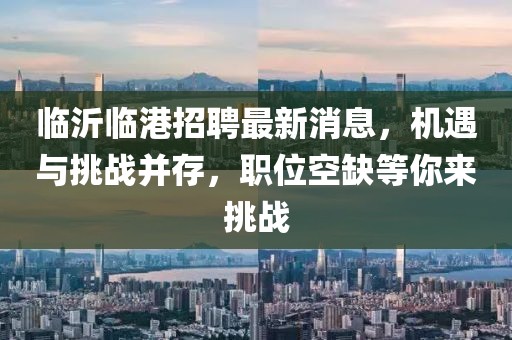 臨沂臨港招聘最新消息，機(jī)遇與挑戰(zhàn)并存，職位空缺等你來挑戰(zhàn)