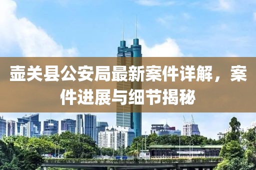 壺關(guān)縣公安局最新案件詳解，案件進(jìn)展與細(xì)節(jié)揭秘