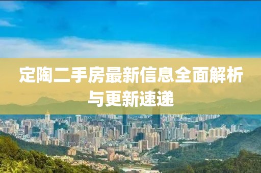 定陶二手房最新信息全面解析與更新速遞