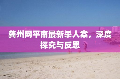 龔州網(wǎng)平南最新殺人案，深度探究與反思