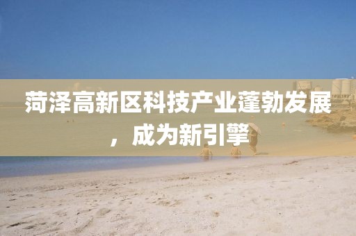 菏澤高新區(qū)科技產(chǎn)業(yè)蓬勃發(fā)展，成為新引擎