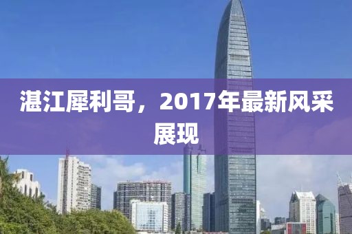 湛江犀利哥，2017年最新風采展現(xiàn)