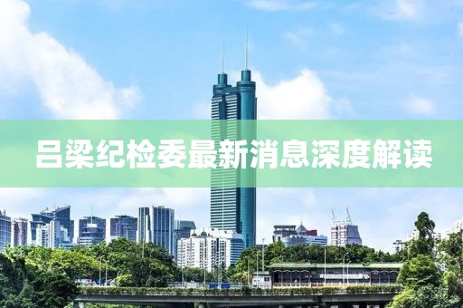 呂梁紀(jì)檢委最新消息深度解讀