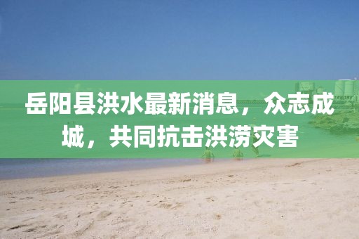 岳陽(yáng)縣洪水最新消息，眾志成城，共同抗擊洪澇災(zāi)害