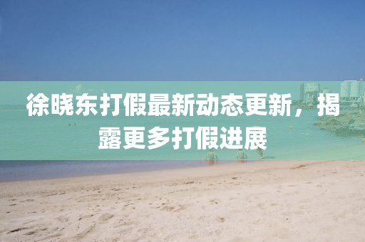 徐曉東打假最新動(dòng)態(tài)更新，揭露更多打假進(jìn)展