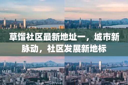 草餾社區(qū)最新地址一，城市新脈動，社區(qū)發(fā)展新地標(biāo)