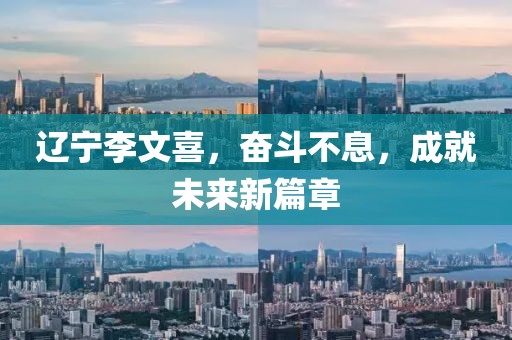 遼寧李文喜，奮斗不息，成就未來(lái)新篇章