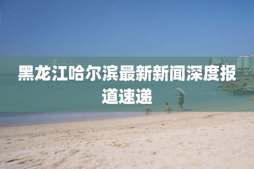 黑龍江哈爾濱最新新聞深度報(bào)道速遞