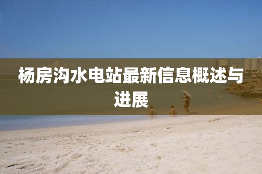 楊房溝水電站最新信息概述與進展