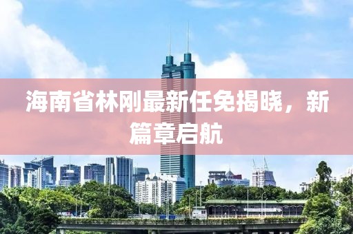 海南省林剛最新任免揭曉，新篇章啟航