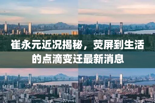 崔永元近況揭秘，熒屏到生活的點(diǎn)滴變遷最新消息