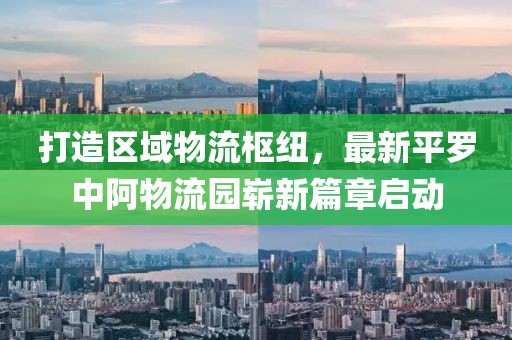 打造區(qū)域物流樞紐，最新平羅中阿物流園嶄新篇章啟動