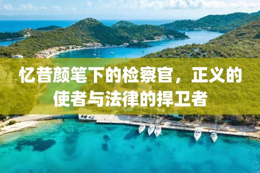憶昔顏筆下的檢察官，正義的使者與法律的捍衛(wèi)者