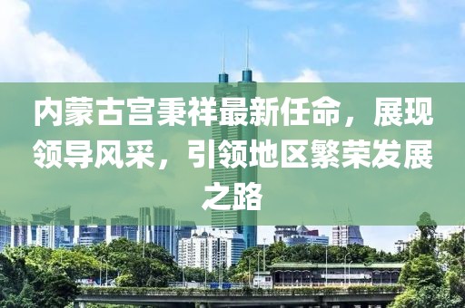 內(nèi)蒙古宮秉祥最新任命，展現(xiàn)領導風采，引領地區(qū)繁榮發(fā)展之路
