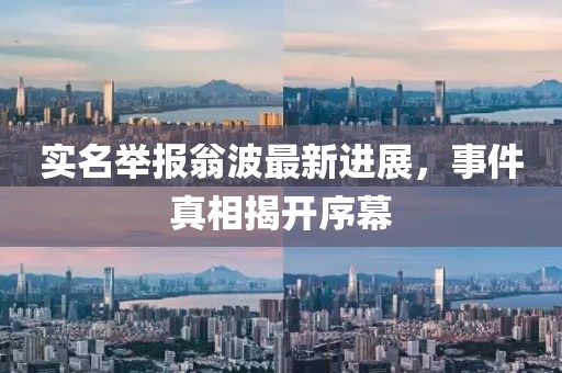 實(shí)名舉報(bào)翁波最新進(jìn)展，事件真相揭開序幕