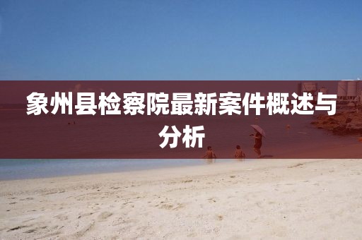 象州縣檢察院最新案件概述與分析