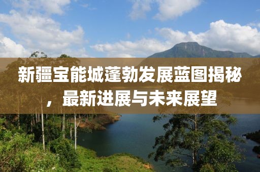 新疆寶能城蓬勃發(fā)展藍(lán)圖揭秘，最新進(jìn)展與未來展望