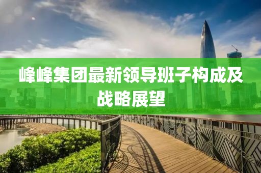 峰峰集團最新領導班子構成及戰(zhàn)略展望