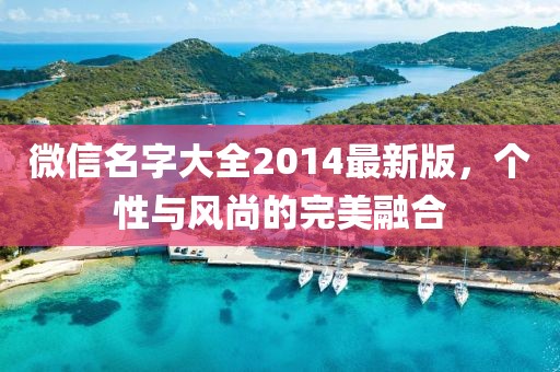 微信名字大全2014最新版，個(gè)性與風(fēng)尚的完美融合