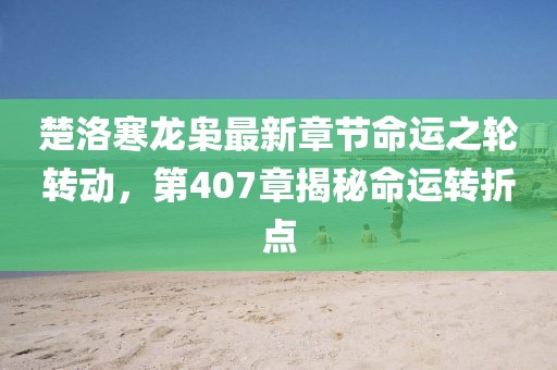 楚洛寒龍梟最新章節(jié)命運(yùn)之輪轉(zhuǎn)動(dòng)，第407章揭秘命運(yùn)轉(zhuǎn)折點(diǎn)