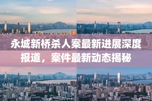 永城新橋殺人案最新進展深度報道，案件最新動態(tài)揭秘