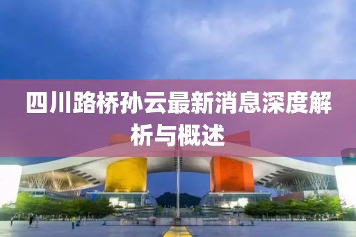 四川路橋?qū)O云最新消息深度解析與概述