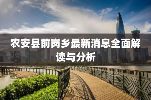 農(nóng)安縣前崗鄉(xiāng)最新消息全面解讀與分析