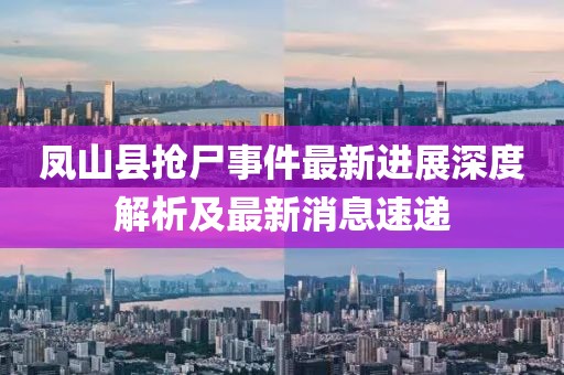 鳳山縣搶尸事件最新進(jìn)展深度解析及最新消息速遞