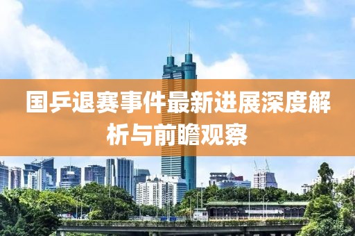 國乒退賽事件最新進(jìn)展深度解析與前瞻觀察