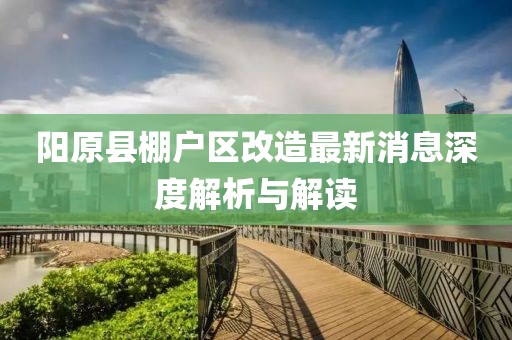陽原縣棚戶區(qū)改造最新消息深度解析與解讀