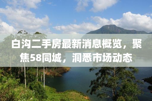 白溝二手房最新消息概覽，聚焦58同城，洞悉市場動態(tài)