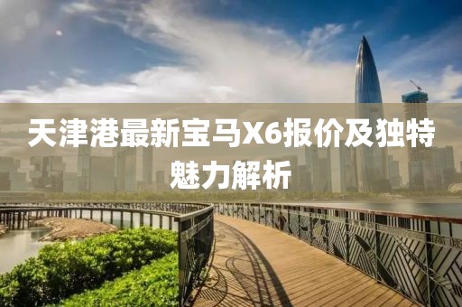 天津港最新寶馬X6報價及獨特魅力解析
