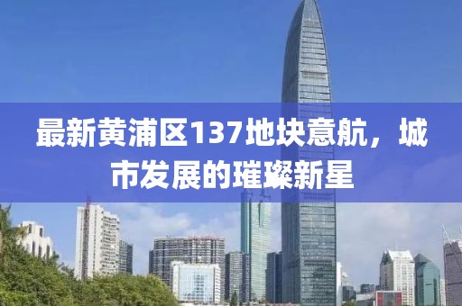 最新黃浦區(qū)137地塊意航，城市發(fā)展的璀璨新星