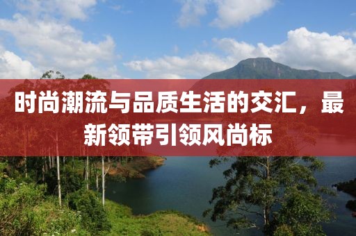 時尚潮流與品質(zhì)生活的交匯，最新領(lǐng)帶引領(lǐng)風(fēng)尚標(biāo)