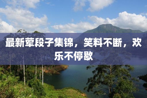 最新葷段子集錦，笑料不斷，歡樂不停歇