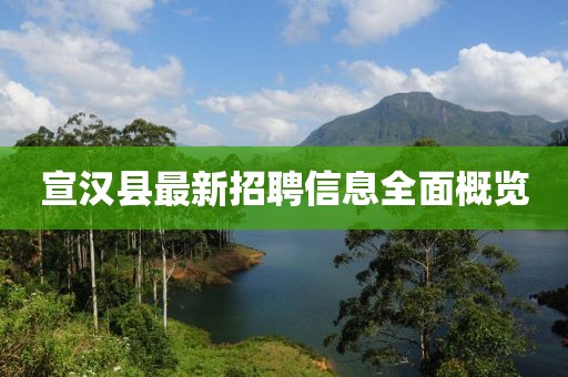 宣漢縣最新招聘信息全面概覽
