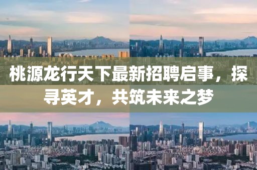 桃源龍行天下最新招聘啟事，探尋英才，共筑未來之夢
