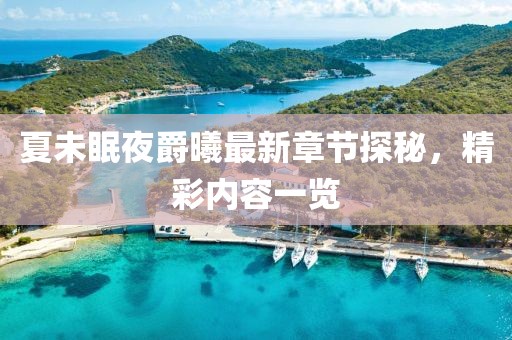 夏未眠夜爵曦最新章節(jié)探秘，精彩內(nèi)容一覽