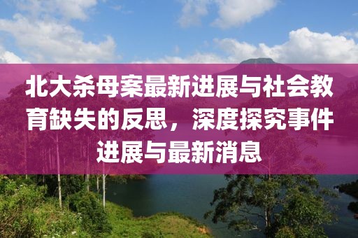 北大殺母案最新進(jìn)展與社會教育缺失的反思，深度探究事件進(jìn)展與最新消息
