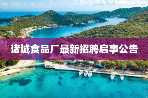 諸城食品廠最新招聘啟事公告