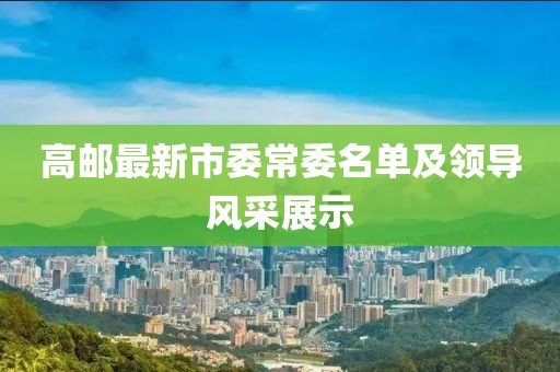 高郵最新市委常委名單及領導風采展示