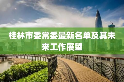 桂林市委常委最新名單及其未來工作展望