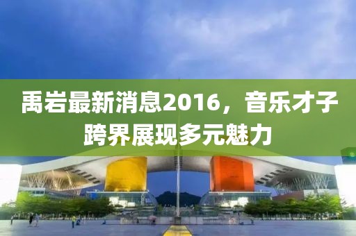 禹巖最新消息2016，音樂才子跨界展現(xiàn)多元魅力