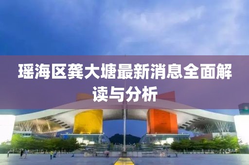 瑤海區(qū)龔大塘最新消息全面解讀與分析