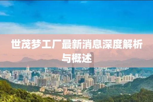 世茂夢(mèng)工廠最新消息深度解析與概述