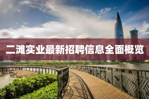 二灘實業(yè)最新招聘信息全面概覽